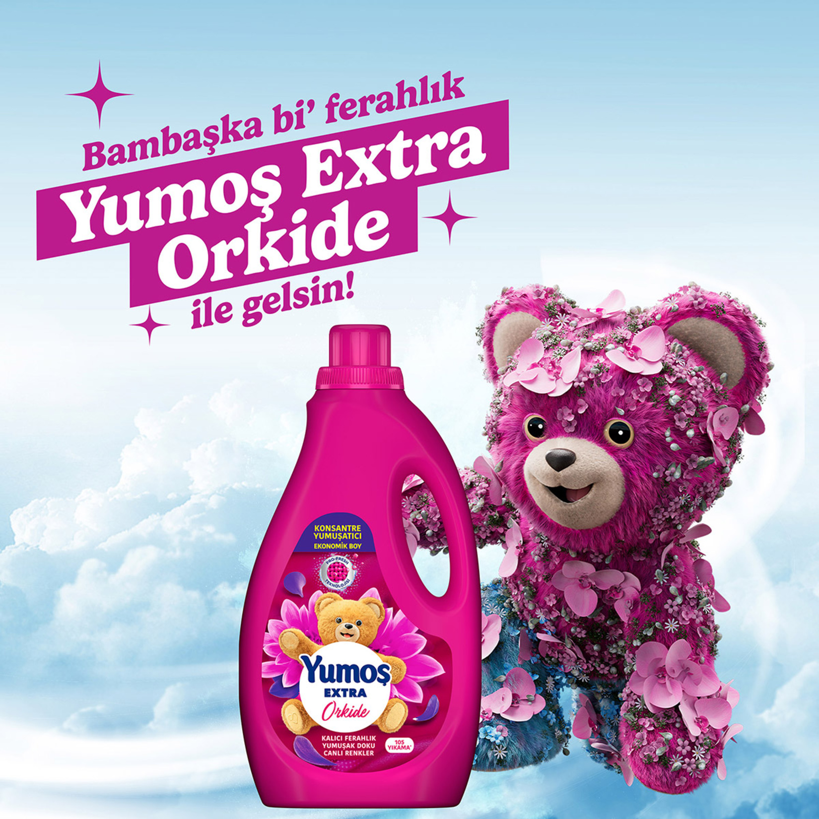 Yumoş Extra Konsantre Çamaşır Yumuşatıcısı Orkide 2520 Ml - Görsel 3