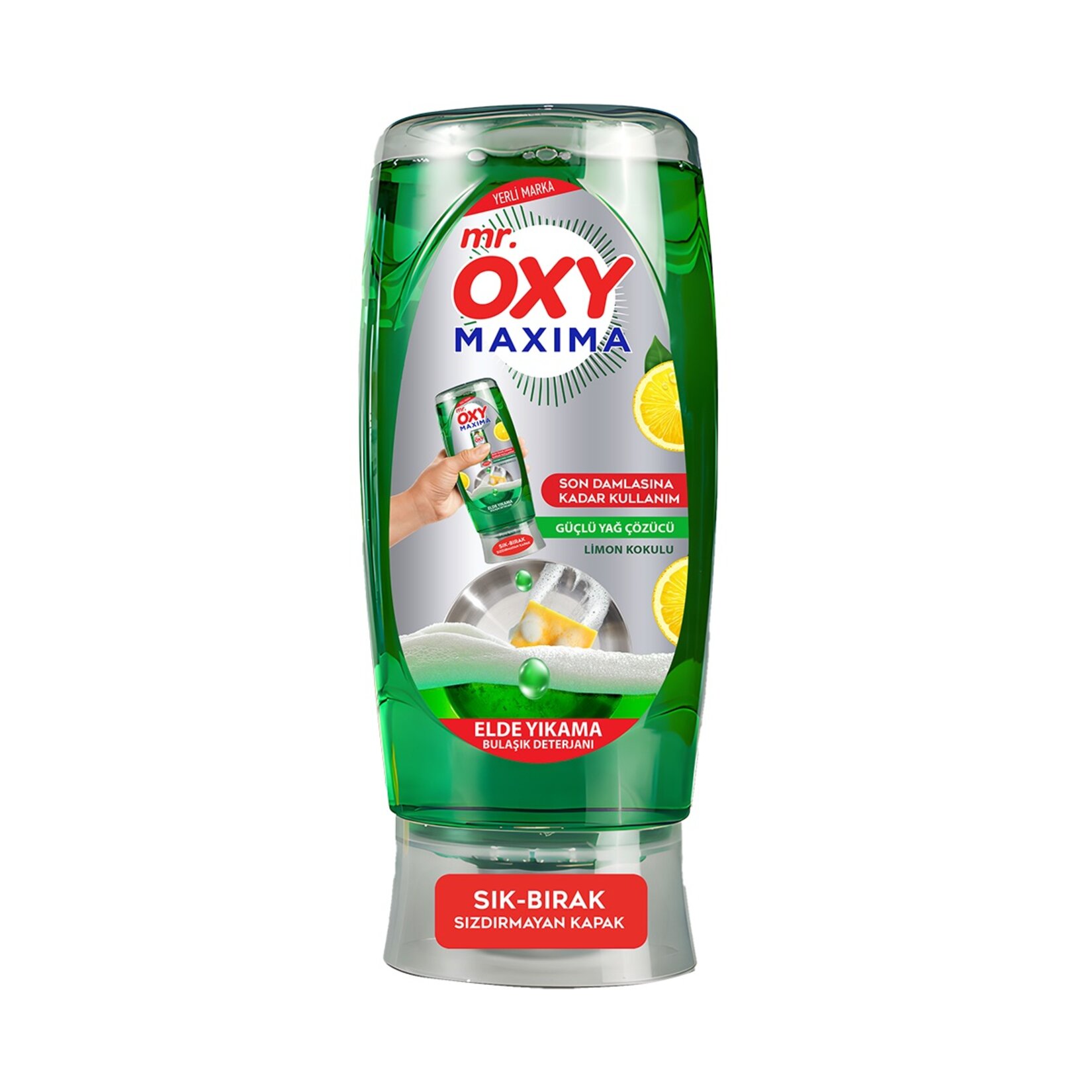 Mr.Oxy Maxima Limon Kokulu Sıvı Bulaşık Deterjanı 500 Ml