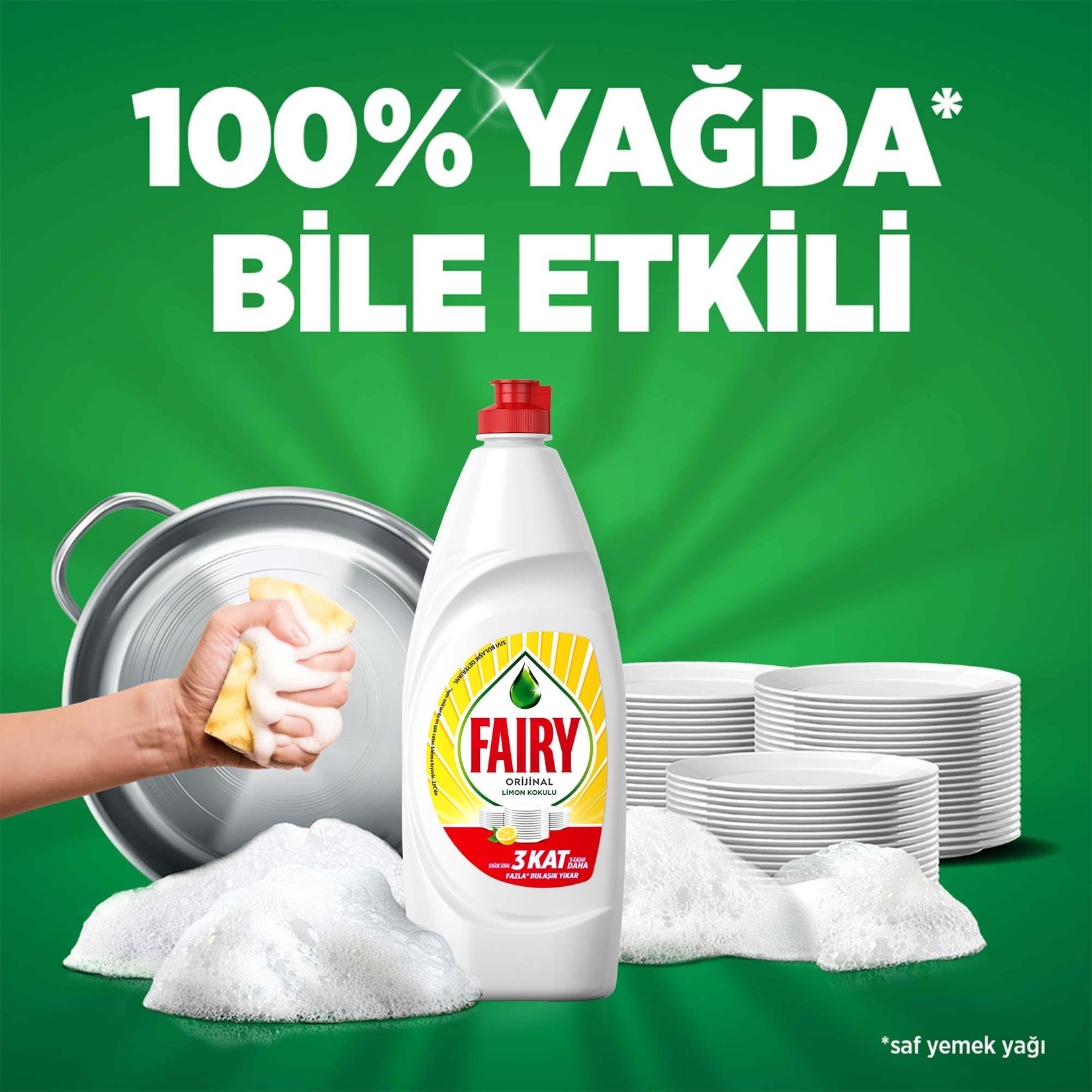 Fairy Sıvı Bulaşık Deterjanı Limon 650 Ml - Görsel 3