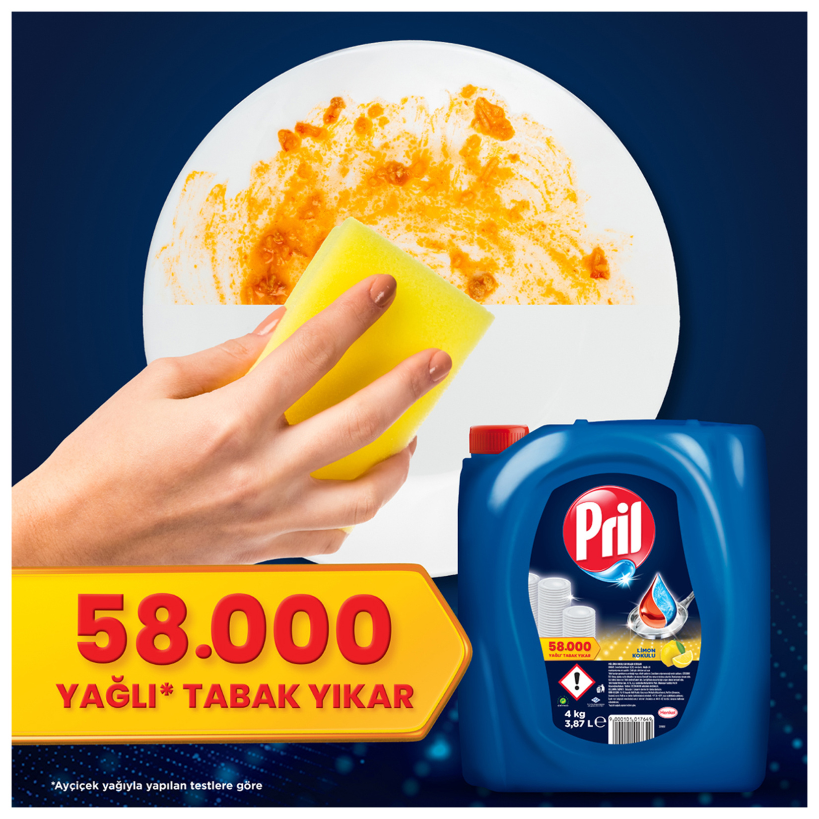 Pril Sıvı Bulaşık Deterjanı 4kg Limon - Görsel 2