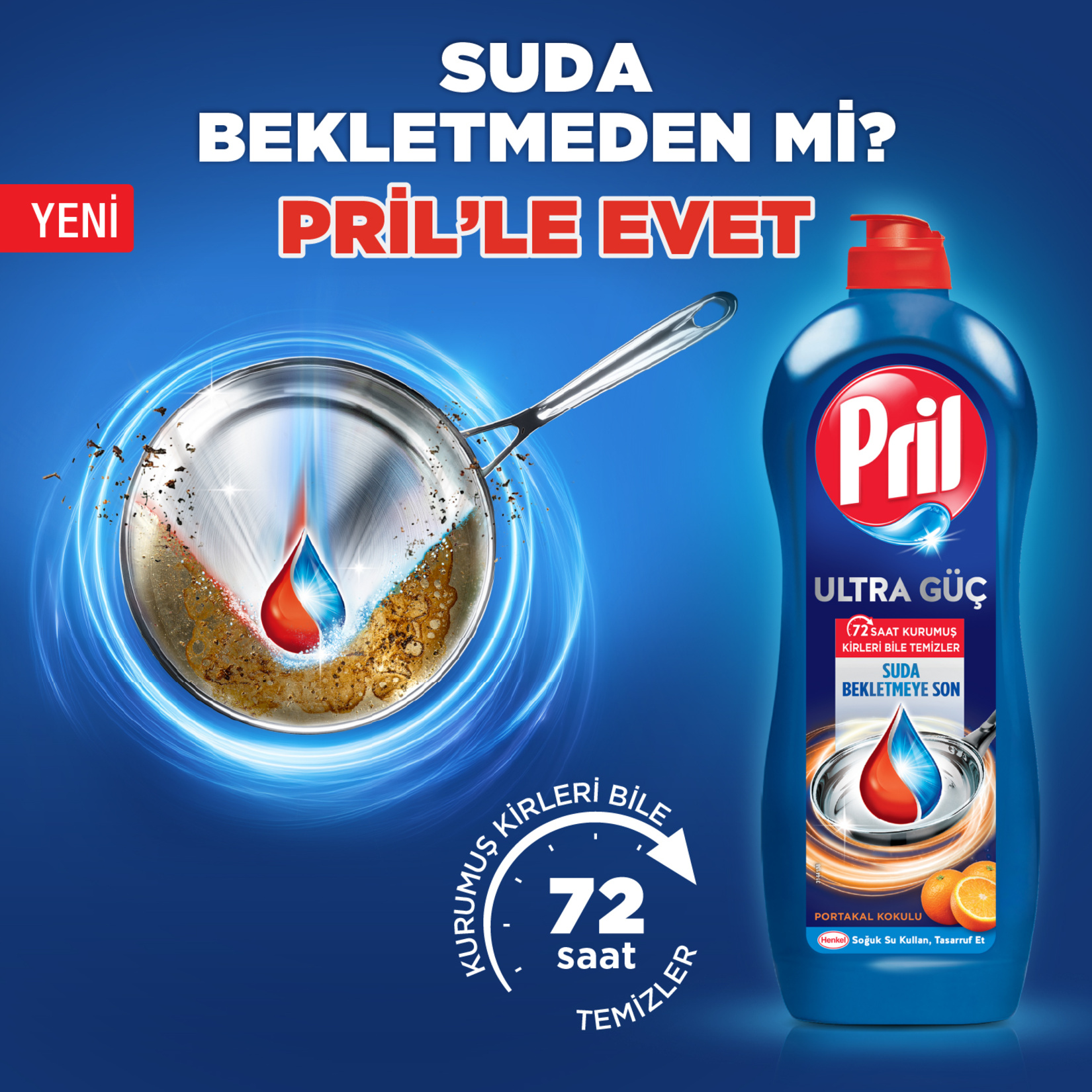 Pril Adana Portakal Kokulu Bulaşık Deterjanı 653 Ml - Migros