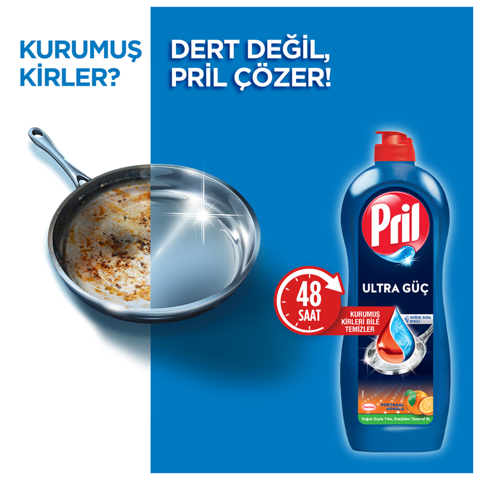 Pril Adana Portakal Kokulu Bulaşık Deterjanı 653 Ml - Görsel 2