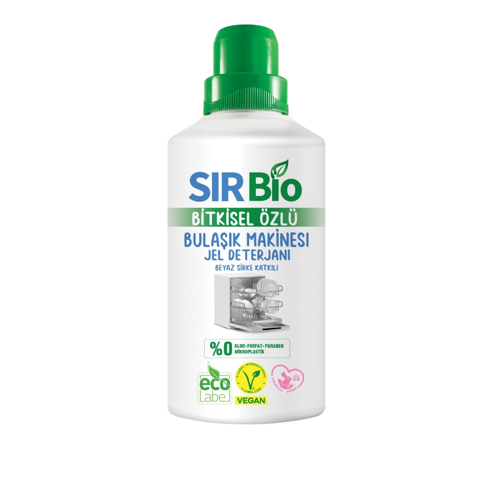 Sır Bio Beyaz Sirke Bitkisel Özlü Bulaşık Deterjanı 1 L
