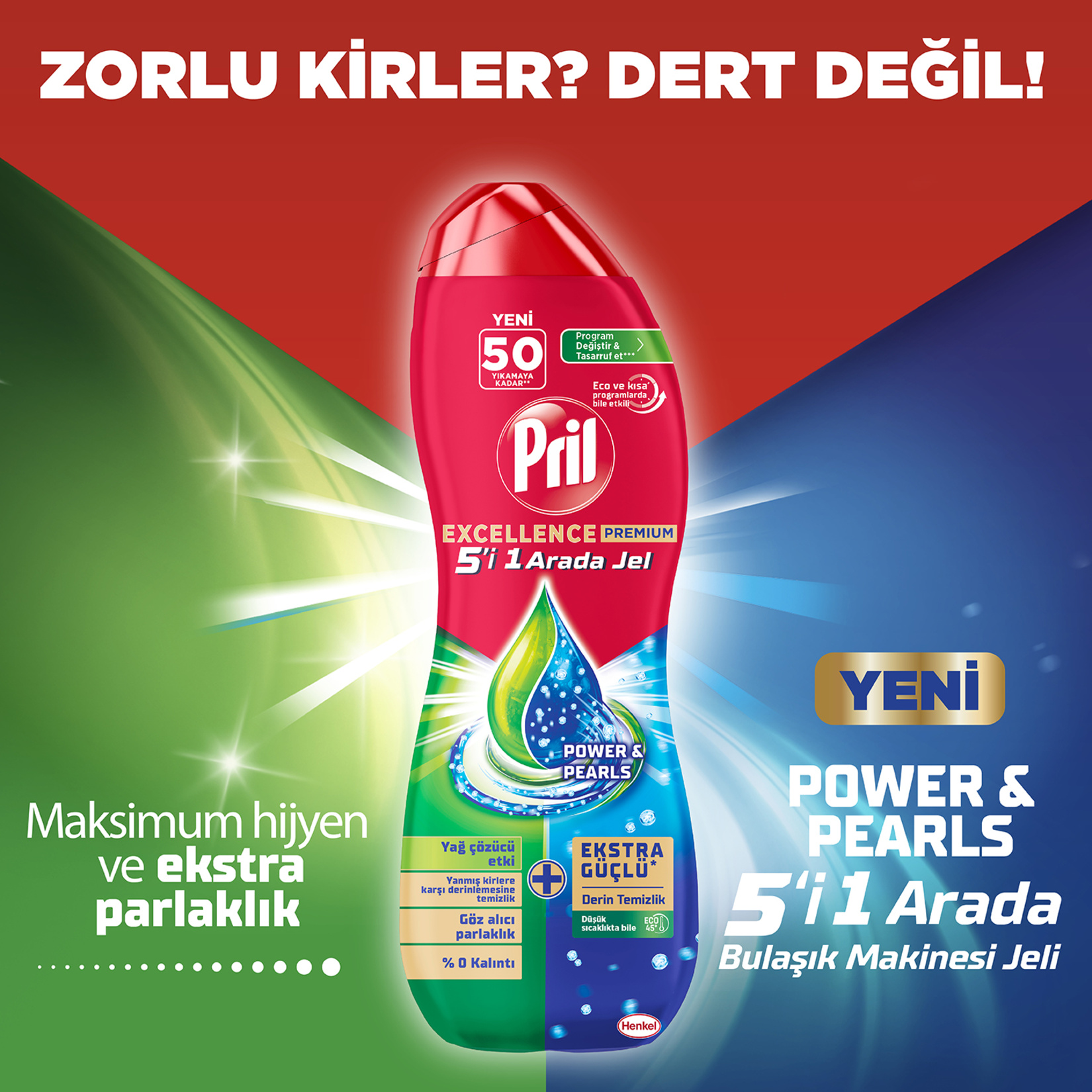 Pril Excellence 5 İ 1 Arada Yağ Çözücü Jel 900 Ml - Görsel 2