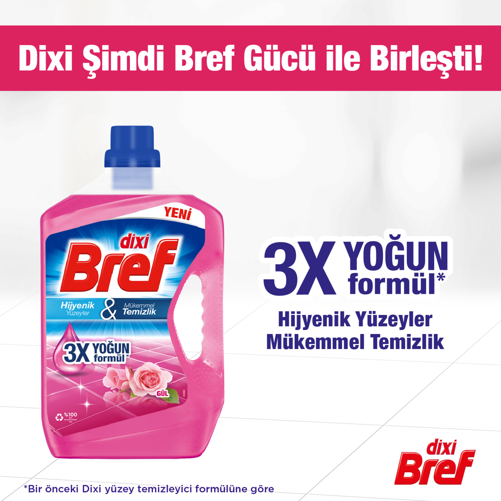 Dixi Bref Gül Yüzey Temizleyici 2.5 L - Görsel 2