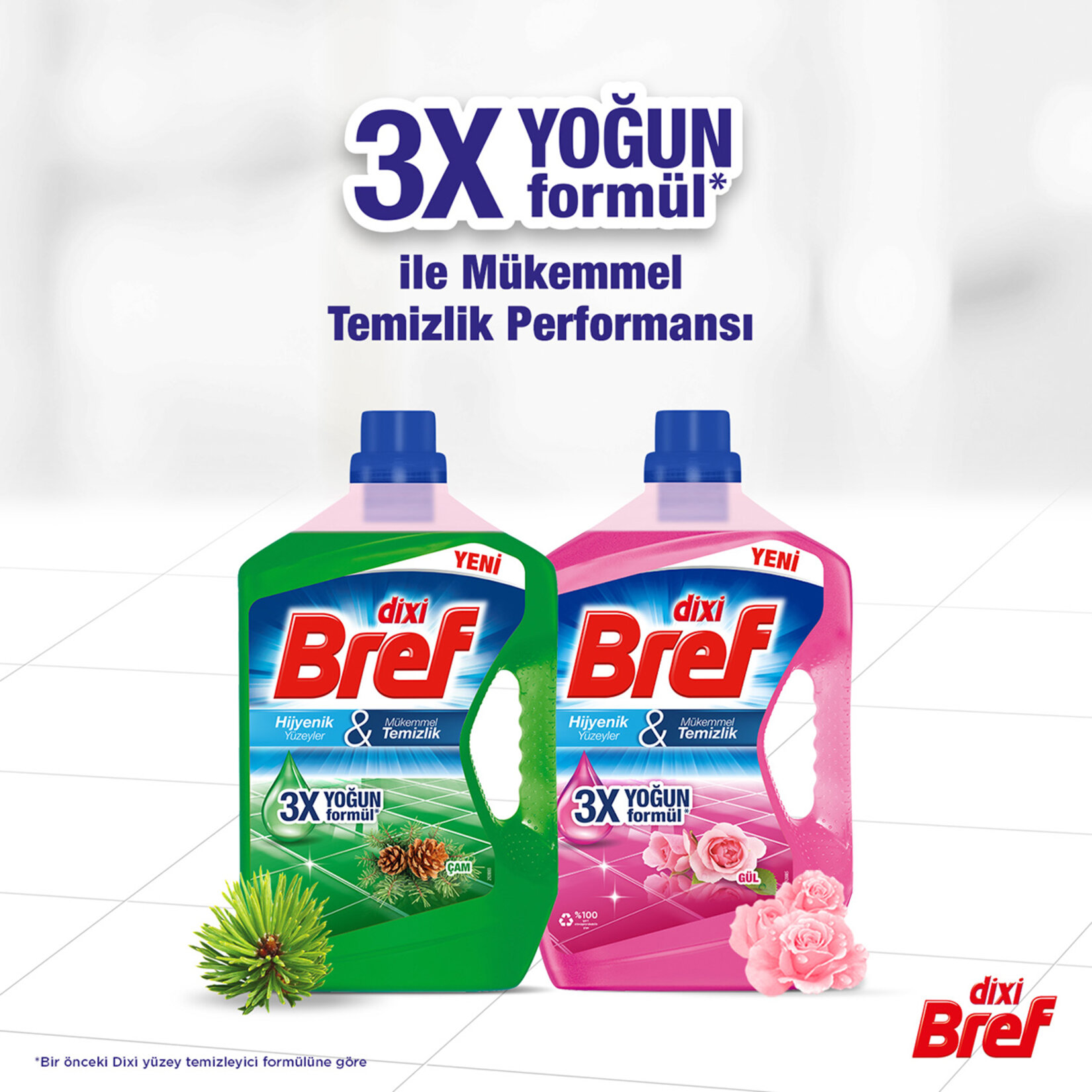 Dixi Bref Gül Yüzey Temizleyici 900 Ml - Görsel 4