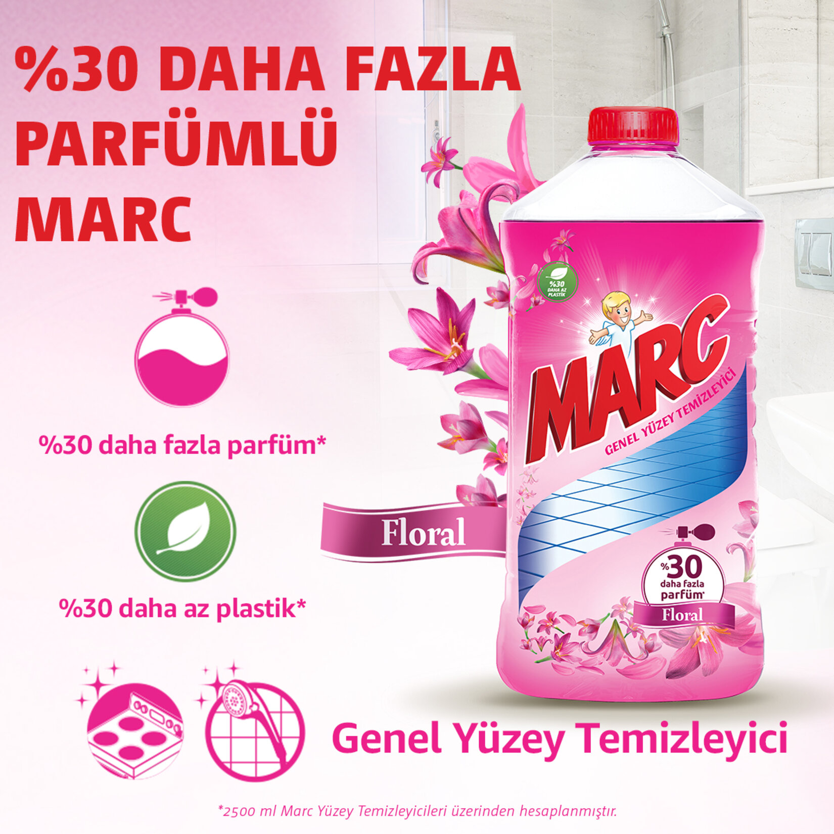 Marc Yüzey Temizleyici 900 Ml Floral - Görsel 3