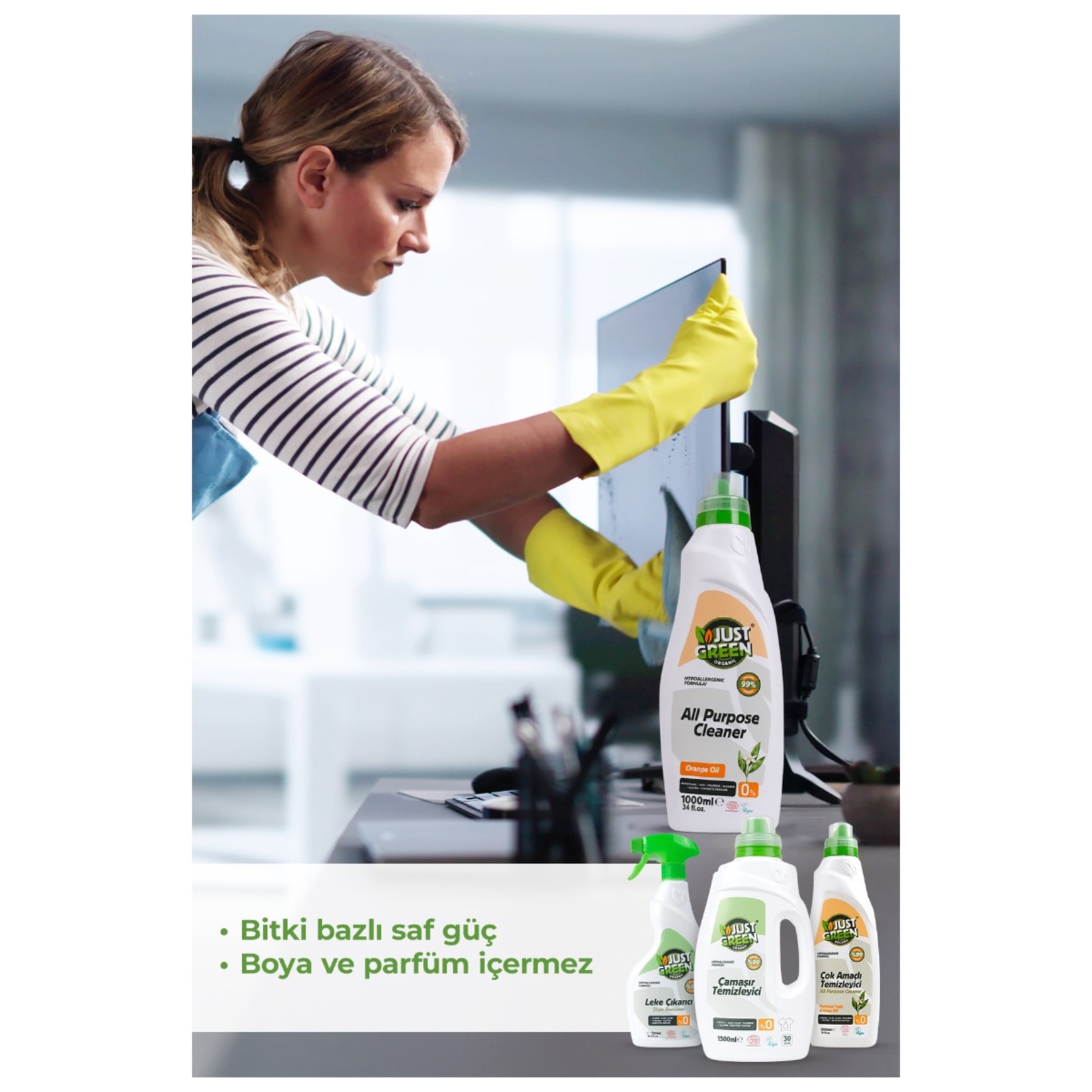 Just Green Organic Yüzey Temizleyici 1 L - Görsel 8