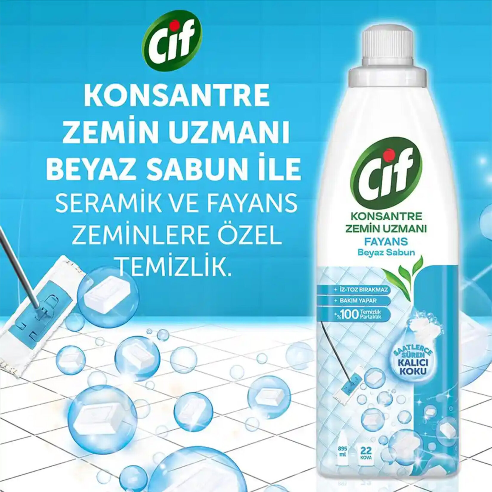 Cif Jel Beyaz Sabun 750 Ml + Cif Jel Bahar Ferahlığı 750 Ml - Görsel 4