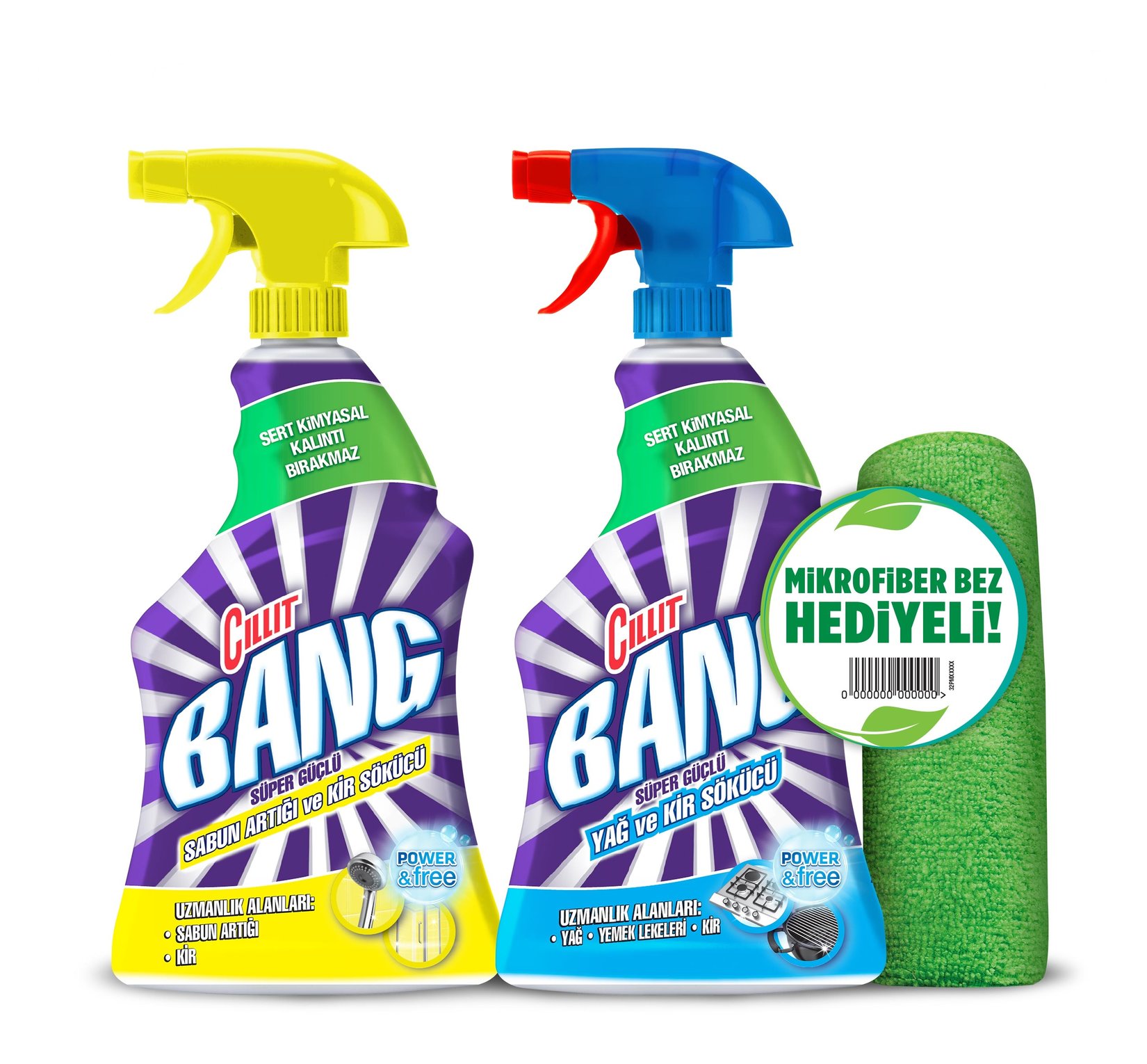 Cillit Bang Power&Free Sprey Set 2X750 Ml + Bez