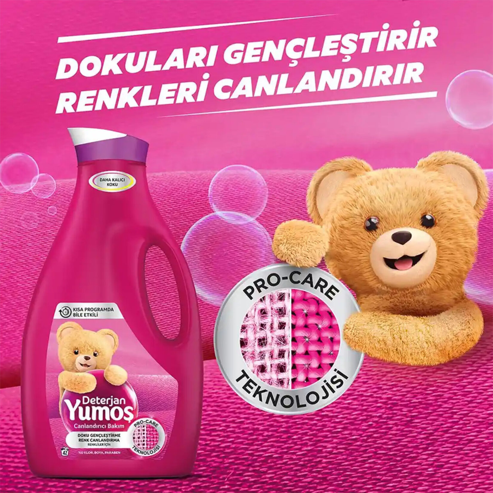Yumoş Renkli Deterjan 1690 Ml + Yumoş Renk Koruma 1.2 L - Görsel 2
