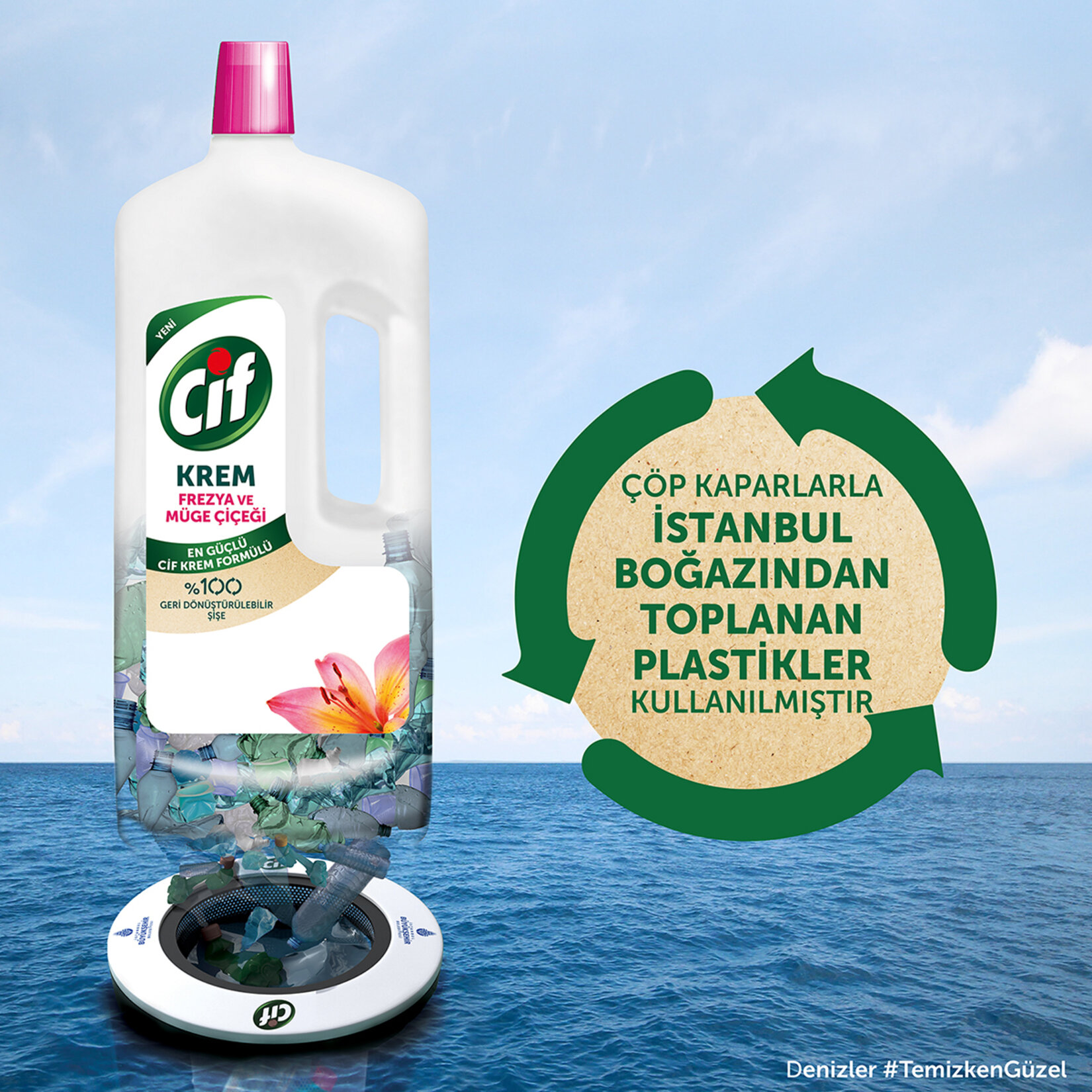 Cif Krem Frezya ve Müge Çiçeği 1.5 L - Görsel 4