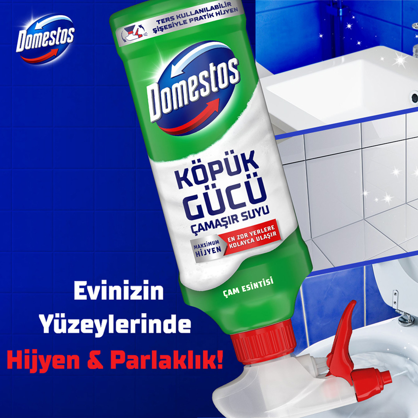 Domestos Köpük Çam 450 Ml + Domestos Dağ Esintisi 750 Ml - Görsel 5