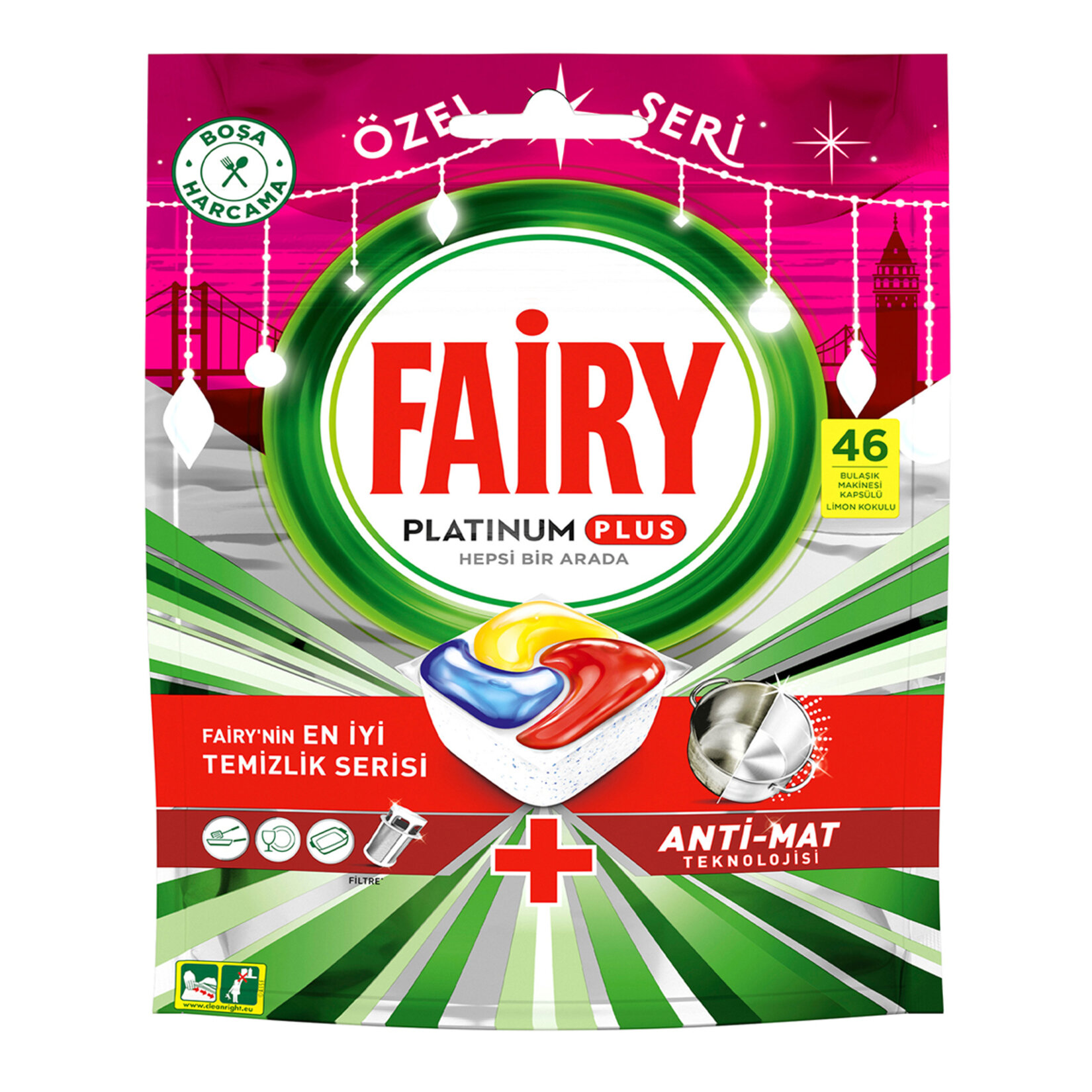 Fairy Platinum Plus Özel Seri Tablet 46'lı 714 G - Görsel 1
