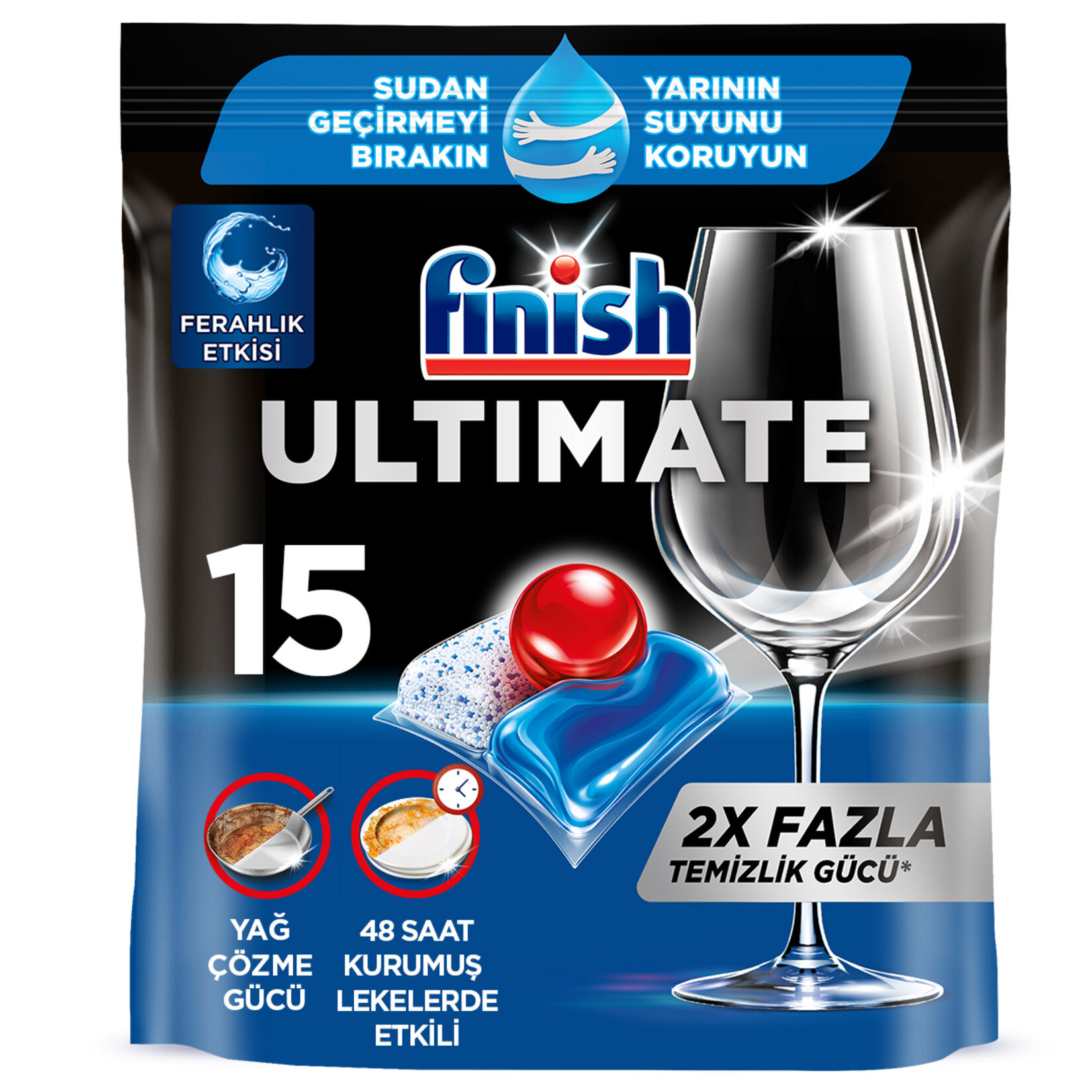 Finish Ultimate Bulaşık Makinesi Tableti 15'li 193.5 G - Görsel 1