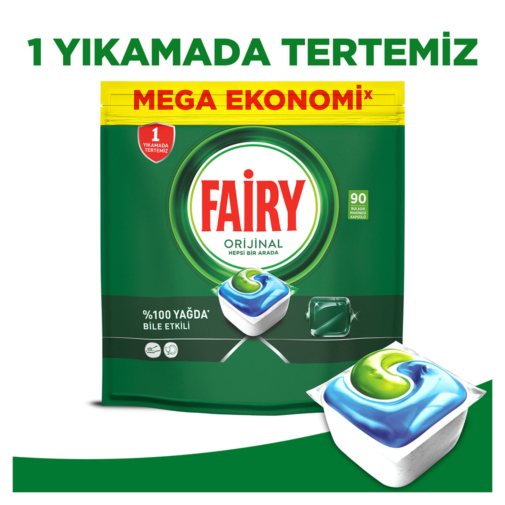 Fairy Hepsi Bir Arada Orijinal 90'lı Kapsül 1.216 G - Görsel 4