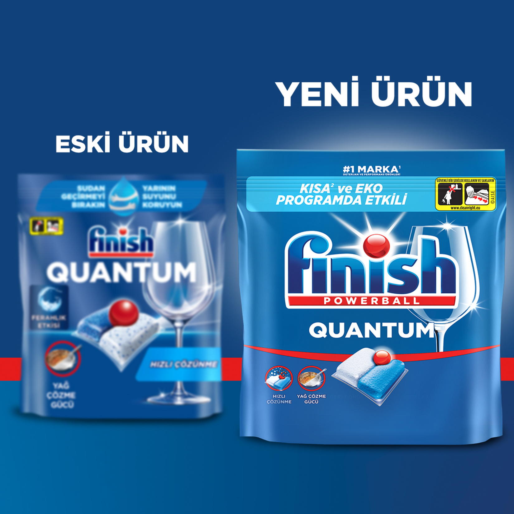 Finish Quantum 30 Kapsül Bulaşık Makinesi Deterjanı Tableti - Görsel 3
