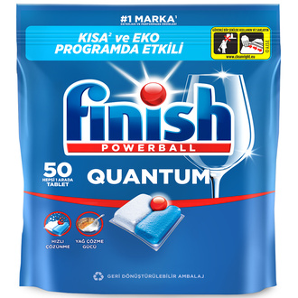 Finish Quantum 50 Kapsül Bulaşık Makinesi Deterjanı Tableti