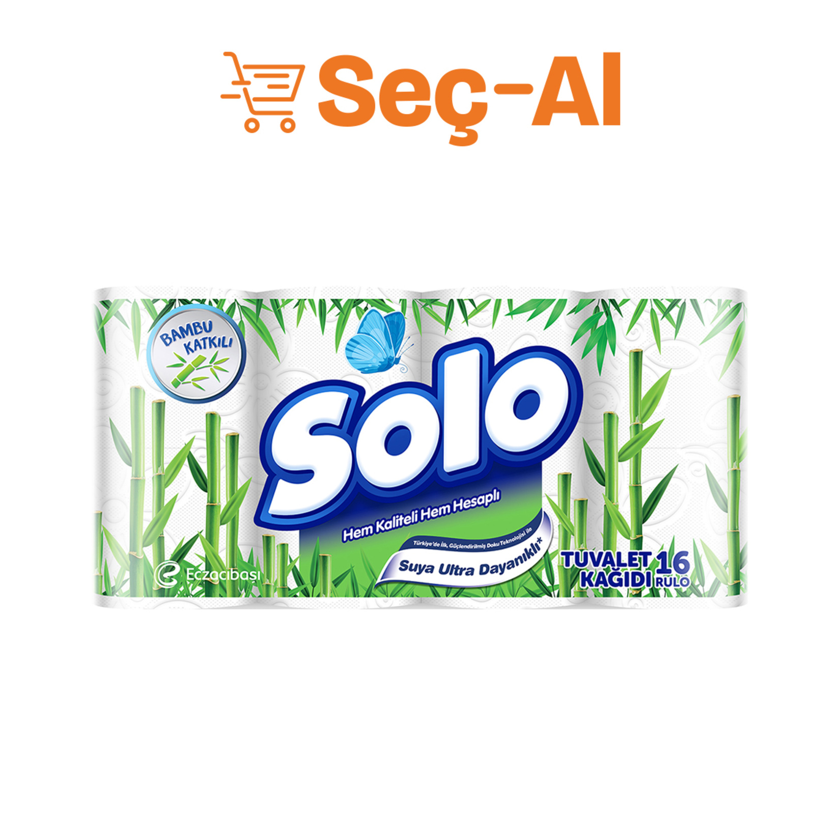 Solo Bambu Katkılı Tuvalet Kağıdı 16'lı