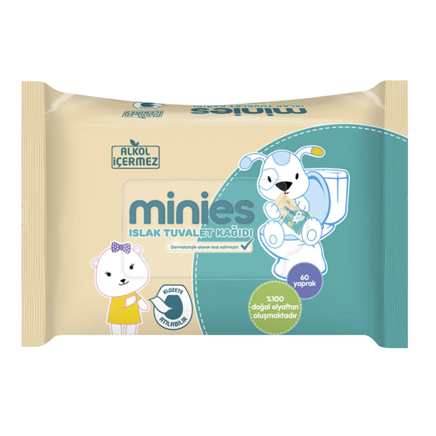 Minies Islak Tuvalet Kağıdı 60'lı