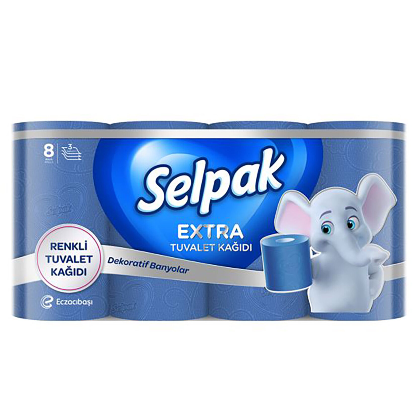 Selpak Extra Renkli Tuvalet Kağıdı 8'li