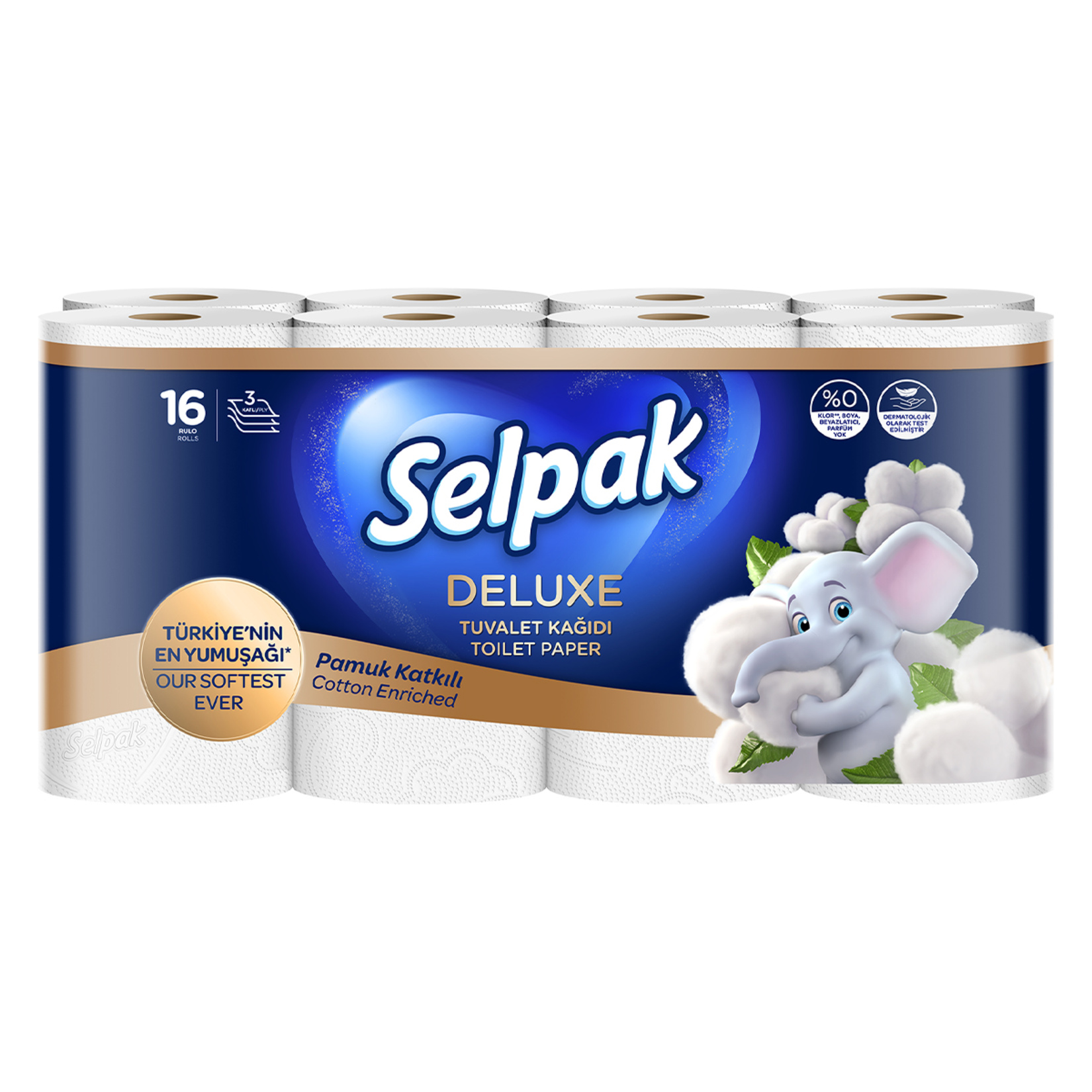 Selpak Deluxe Tuvalet Kağıdı 16'lı