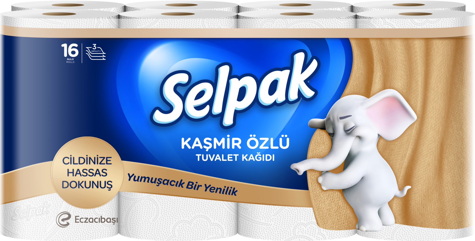 Selpak Kaşmir Özlü Tuvalet Kağıdı 16'lı