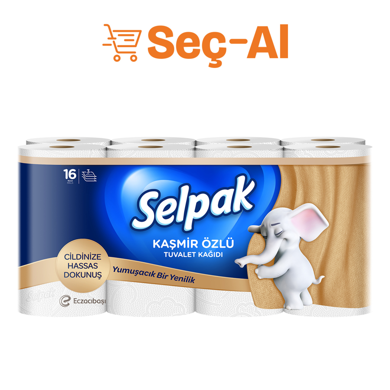 Selpak Kaşmir Özlü Tuvalet Kağıdı 16'lı