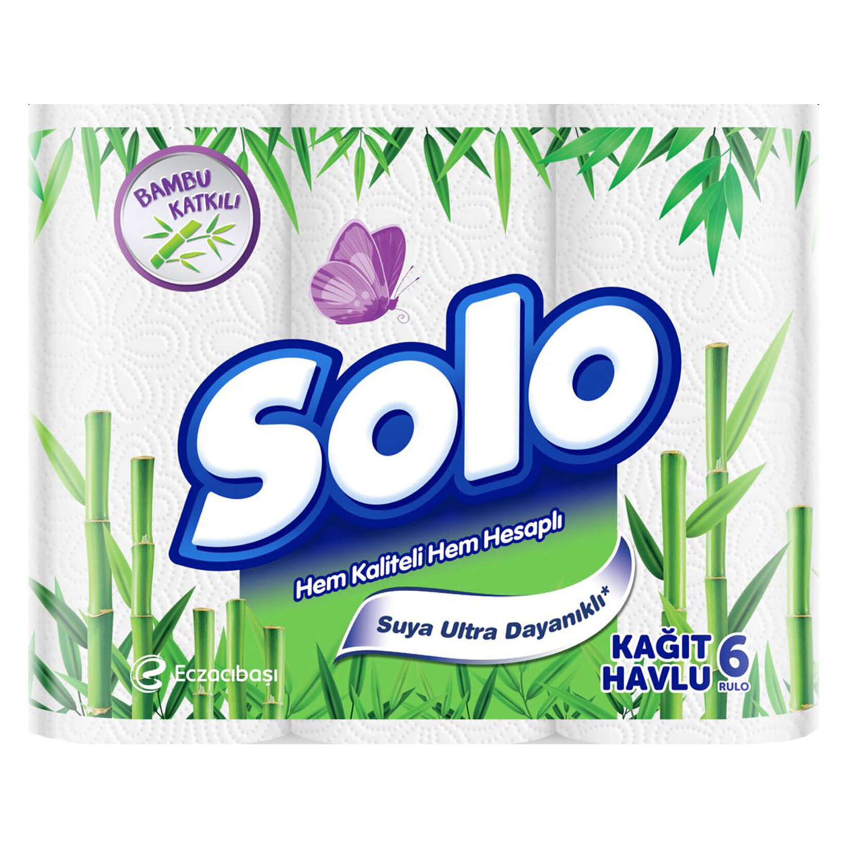 Solo Bambu Katkılı Havlu 6'lı