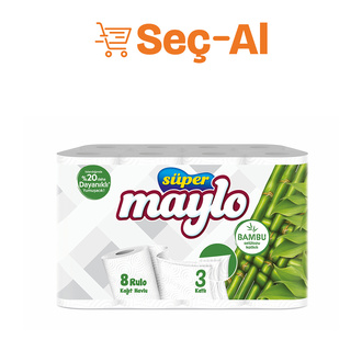Süper Maylo Bambu Katkılı Kağıt Havlu 8'li