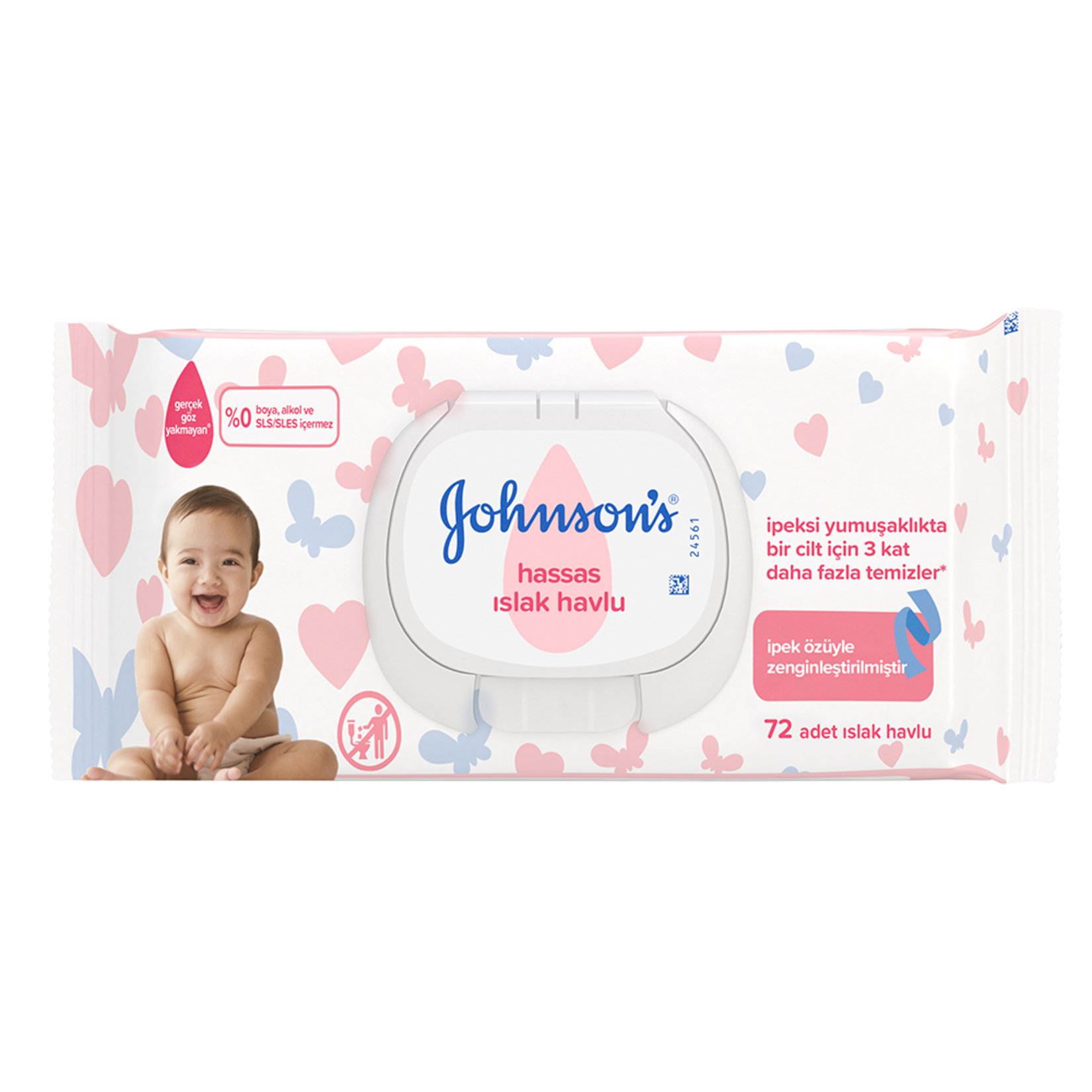 Johnson's Hassas Islak Havlu 72 Adet