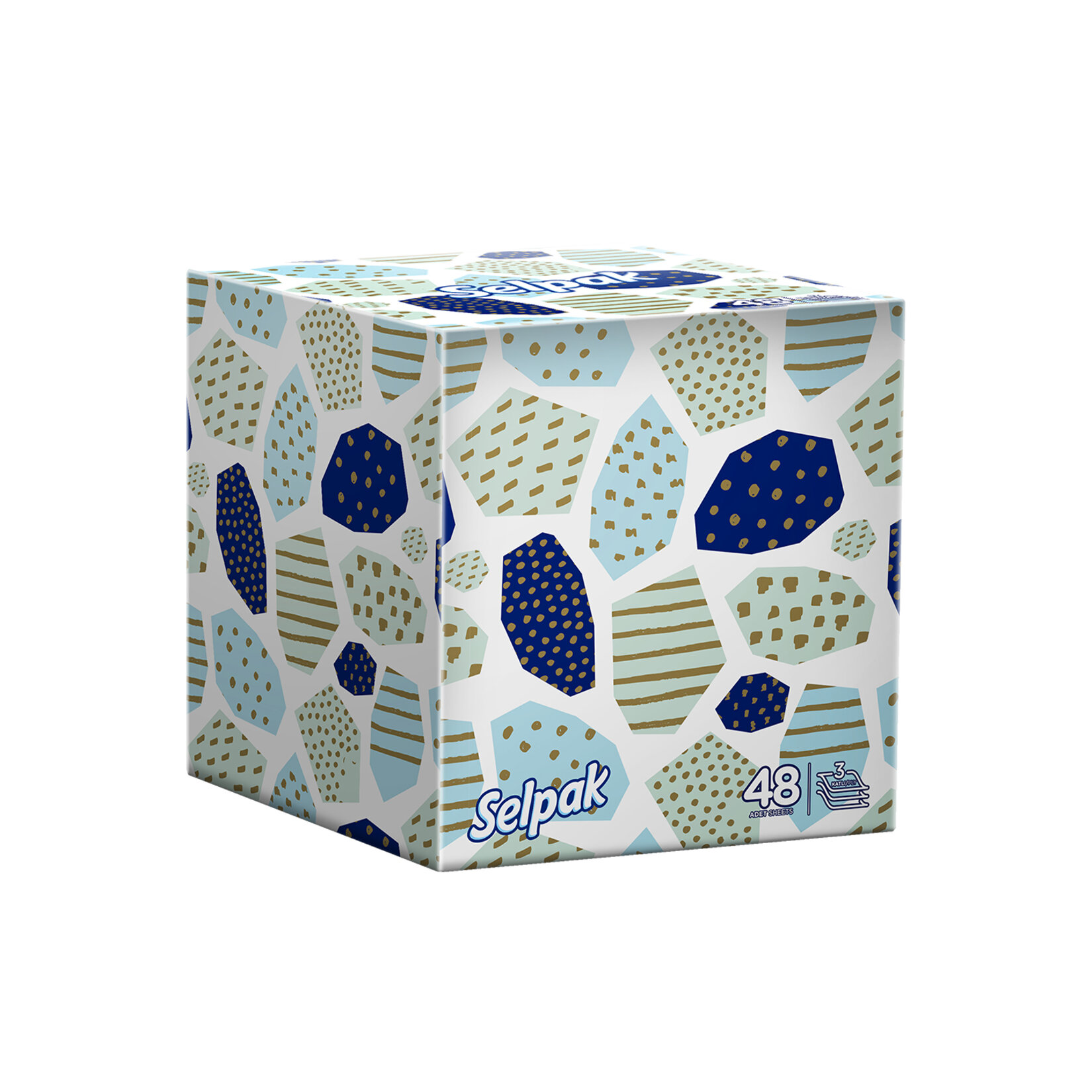 Selpak Butik Kutu Mendil 48'li - Görsel 1