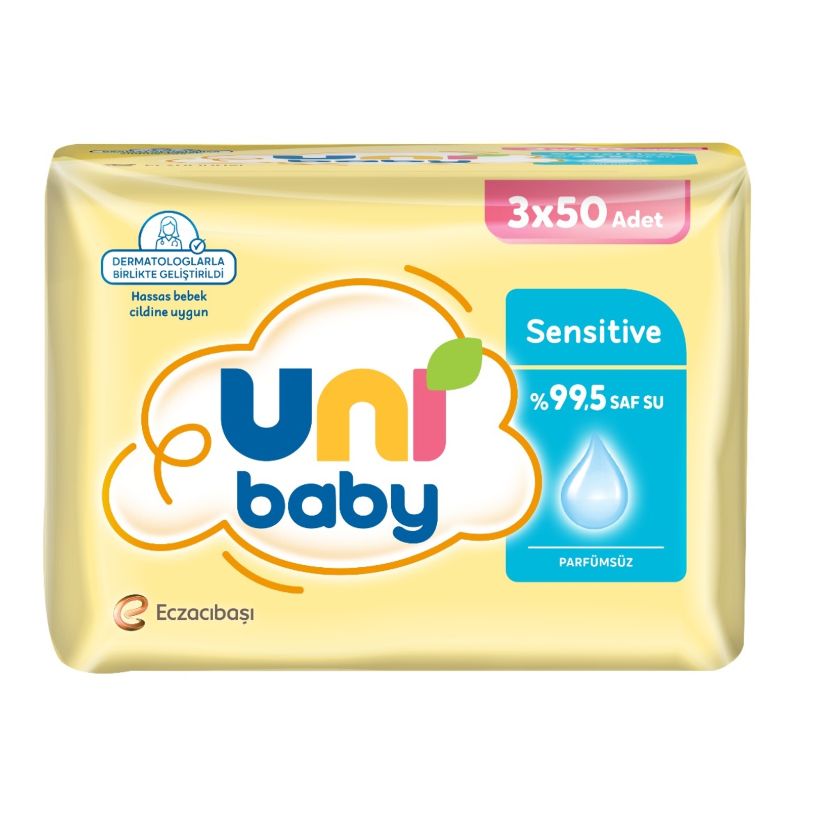 Uni Baby Sensitive Islak Mendil 3 x 50'li