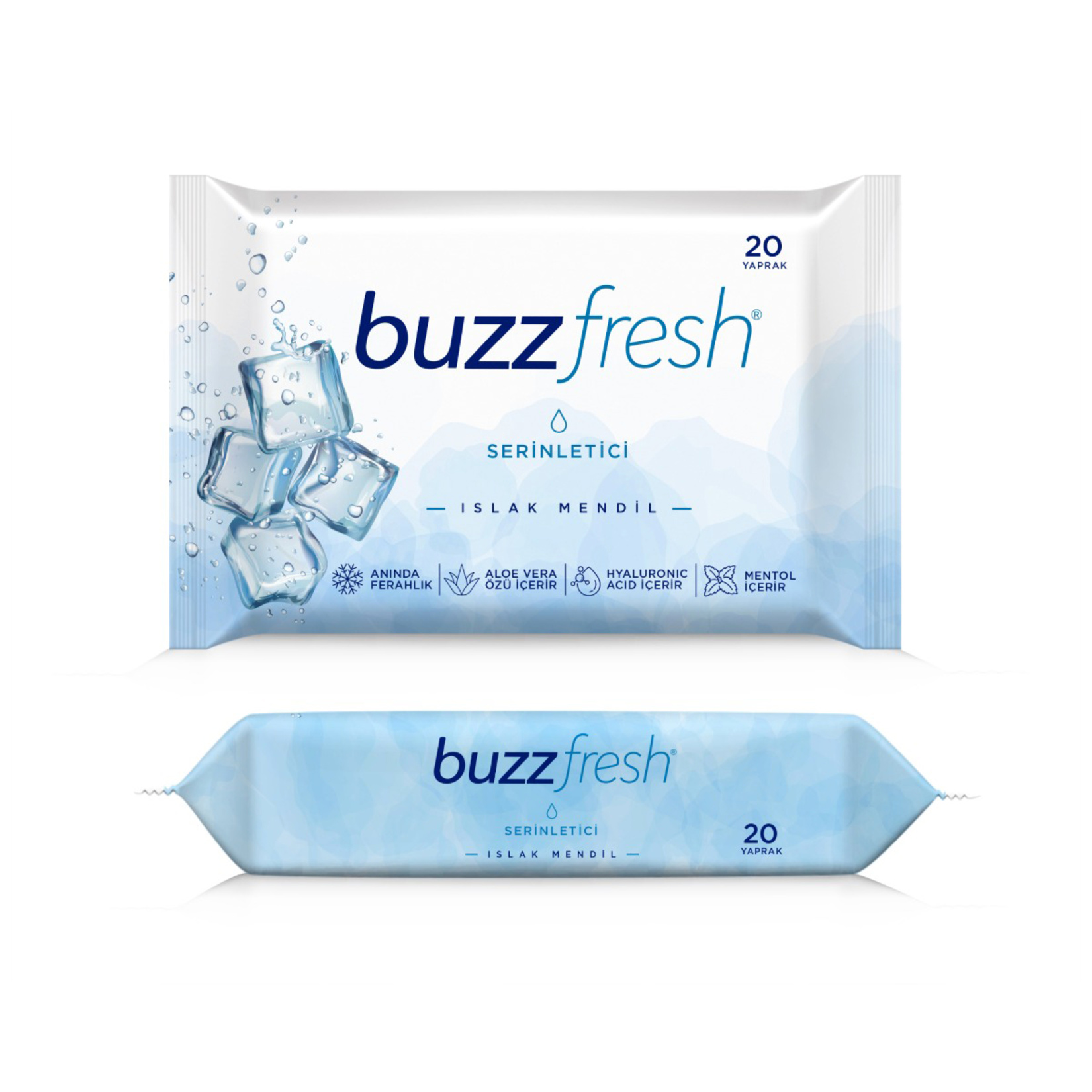 Buzzfresh Serinletici Islak Mendil 20'li