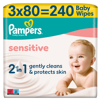 Pampers Sensitive Islak Havlu 3 x 80'li