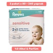 Prima Pampers Sensitive Islak Havlu 3 x 80'li - Görsel 2