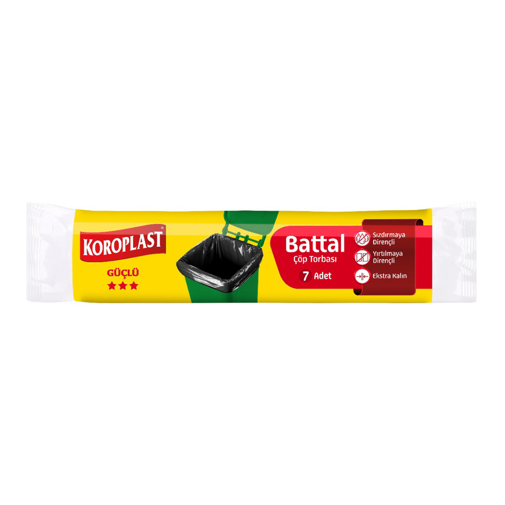 Koroplast Battal Boy Çöp Torbası 7'li