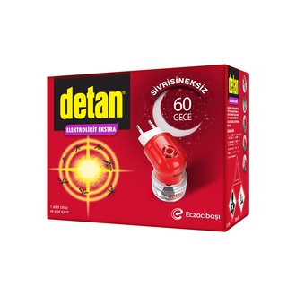 Detan 60 Gece Elektrolikit Ekstra Cihaz + Yedek 45 Ml