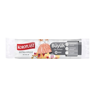 Koroplast Orkide Kokulu Büzgülü Büyük Boy Çöp Torbası 10'lu