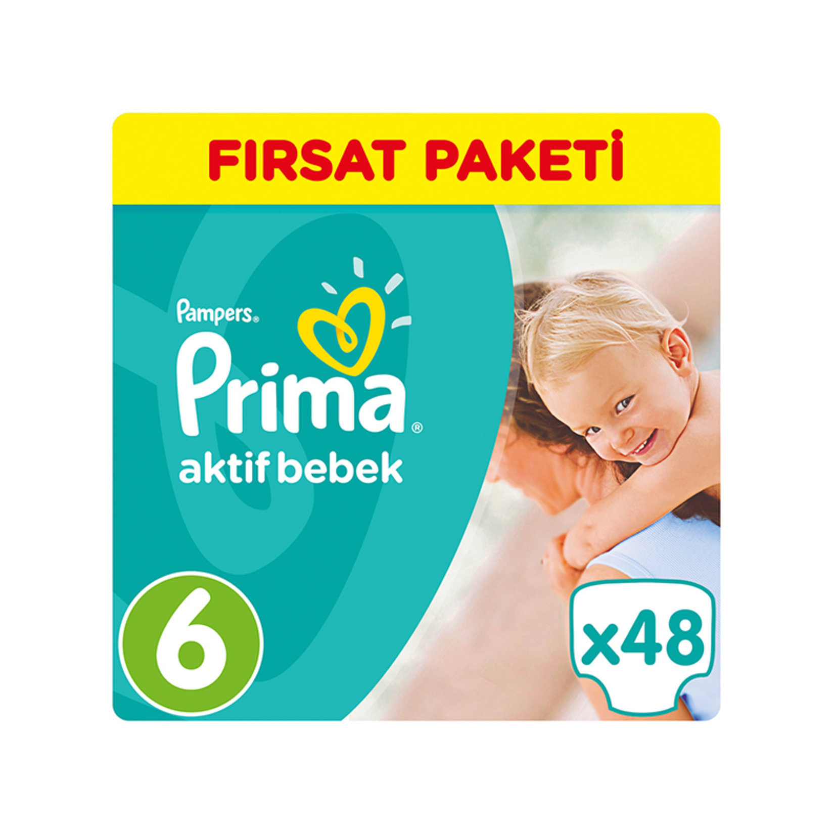 Prima Fırsat Paketi Extra Large 6 Beden 15+Kg 48 Adet