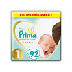 Prima Bebek Bezi Premium Care 1 Beden 92 Adet Yenidoğan Jumbo Paket  - Görsel 1