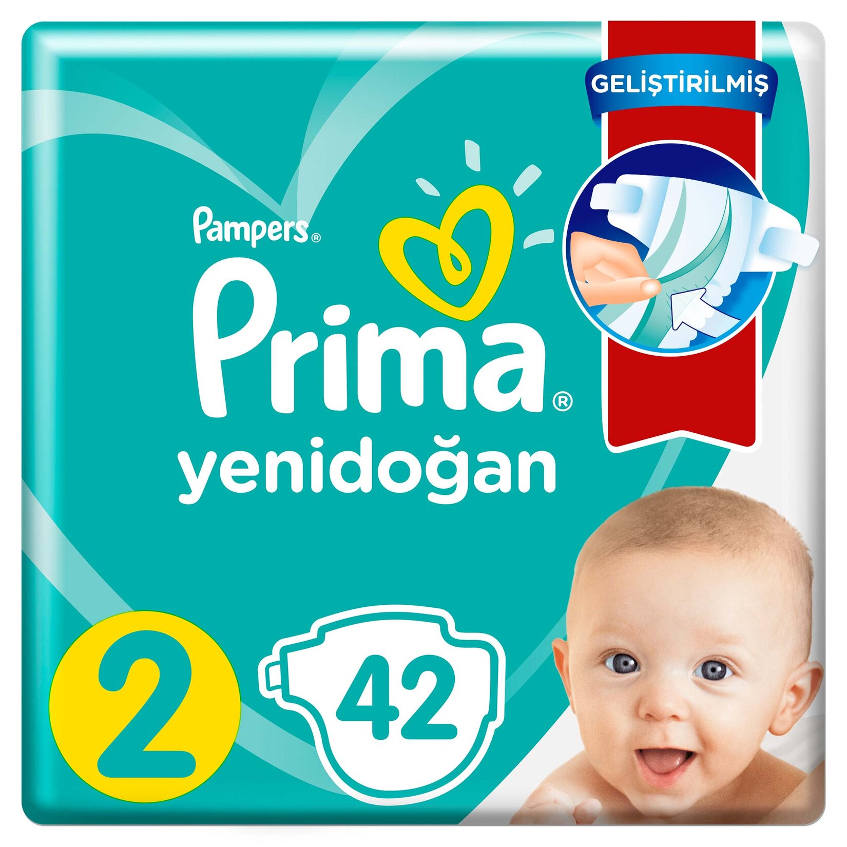 Prima Bebek Bezi Aktif Bebek 2 Beden 42 Adet Standard Paket  - Görsel 2