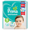 Prima Bebek Bezi Aktif Bebek 5 Beden 26 Adet Junior Paketi  - Görsel 2