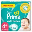 Prima Bebek Bezi Aktif Bebek 4+ Beden 50 Adet Fırsat Paketi - Görsel 1