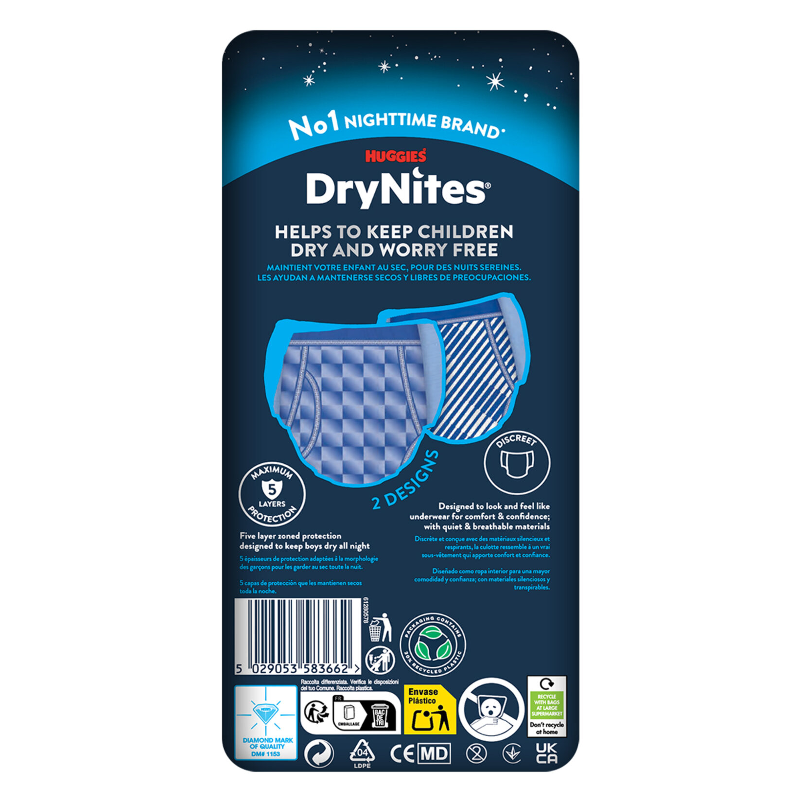 Huggies Drynites Gece Külodu 13+ Yaş Erkek 9'lu - Görsel 2