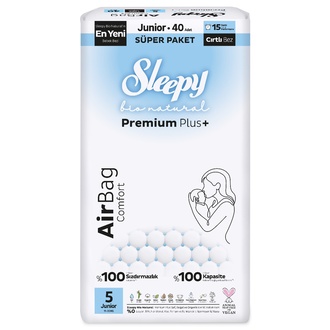 Sleepy Bio Natural Airbag No 5 Junior 40'lı