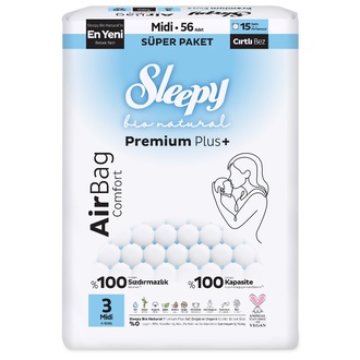 Sleepy Bio Natural Airbag No 3 Midi 56'lı