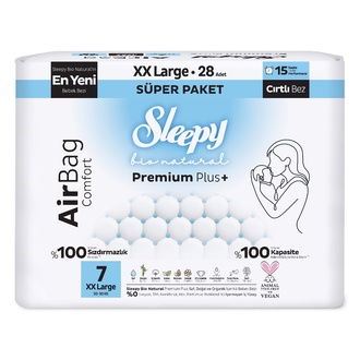 Sleepy Bio Natural Airbag No 7 XXL 28'li