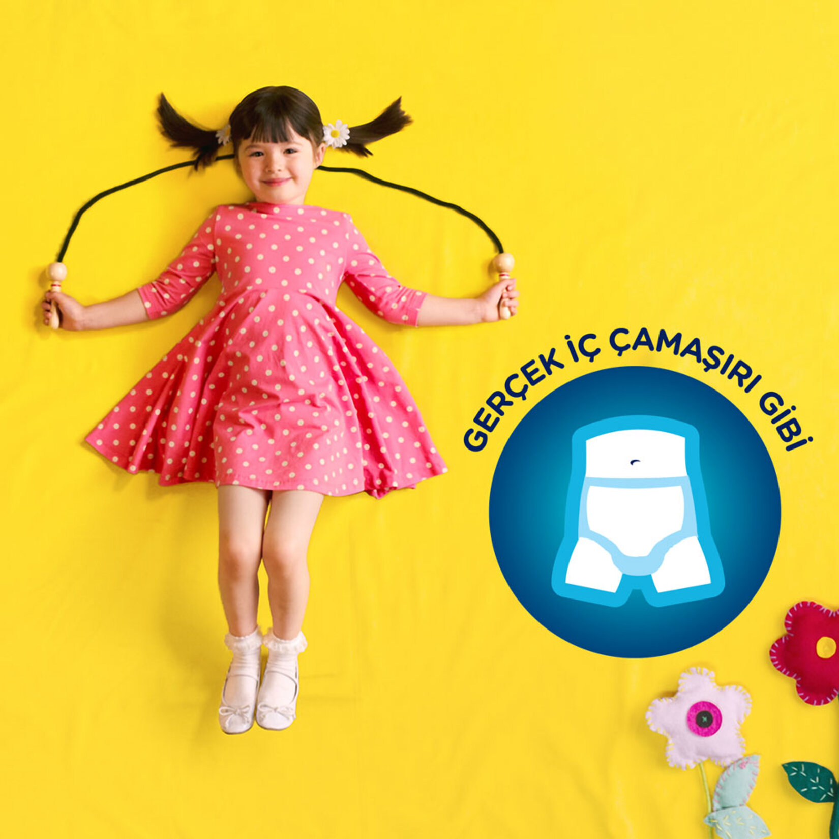 Huggies Drynites Emici Gece Külodu Kız 4 - 7 Yaş 10'lu - Görsel 3