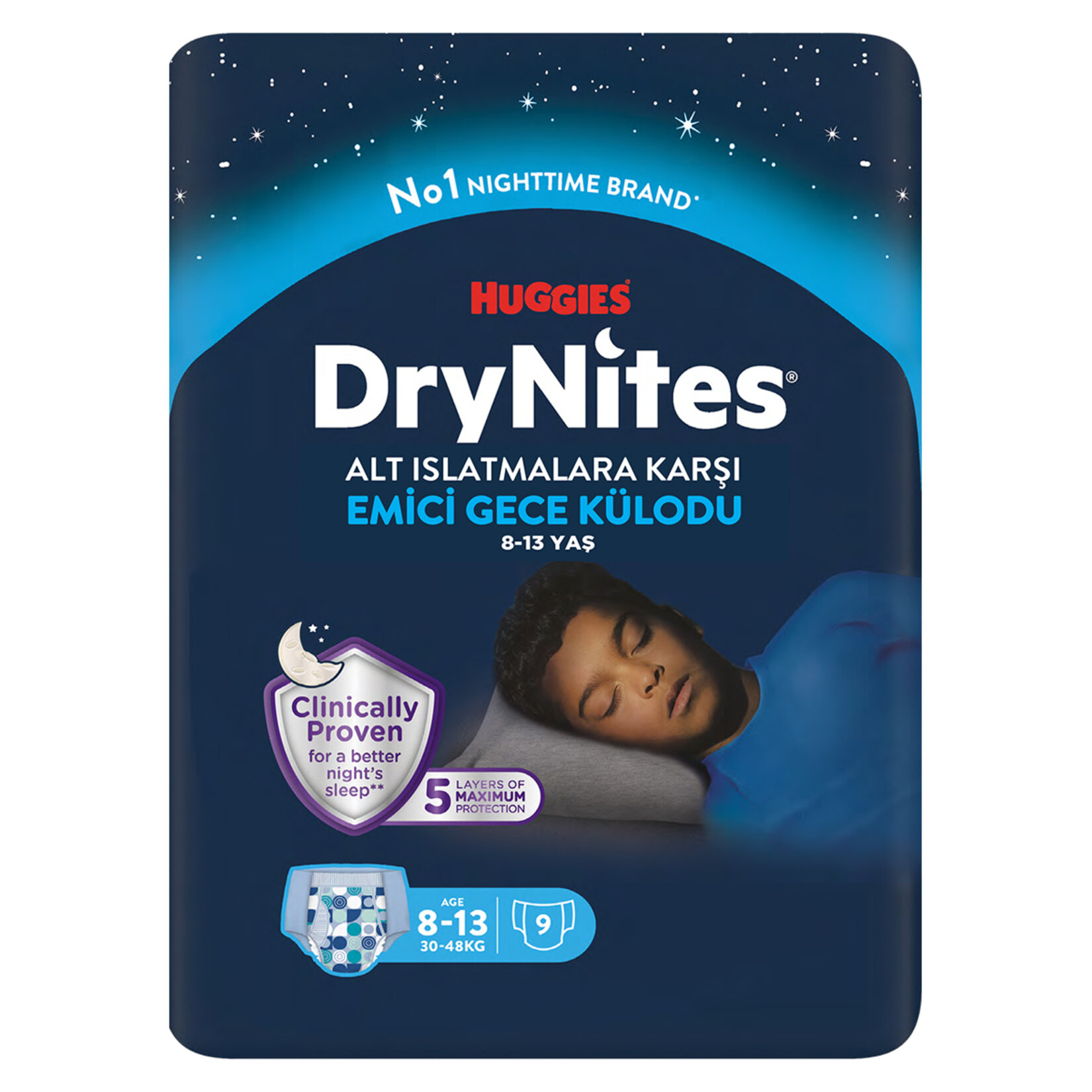 Huggies Drynites Gece Külodu Erkek 8-13 Yaş 9'lu - Görsel 1